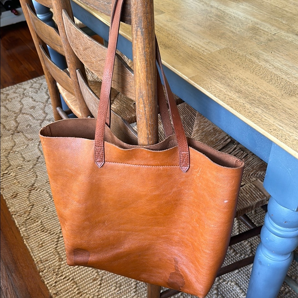 Madewell leather tote bag